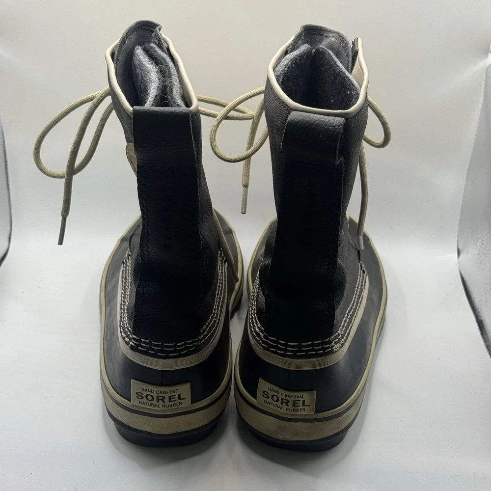 Sorel 1964 Premium Canvas Women Size 9.5 Snow Boots Waterproof Felt Insert Mid